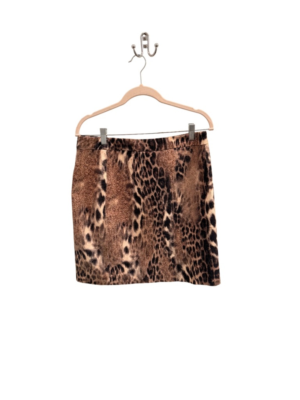 Etcetera Brown Leopard Print Mini Skirt